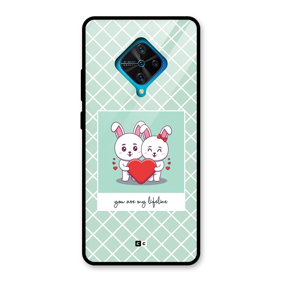 Love Lifeline Glass Back Case for Vivo S1 Pro