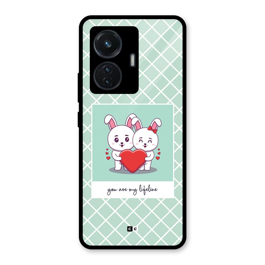Love Lifeline Glass Back Case for Vivo T1 44W