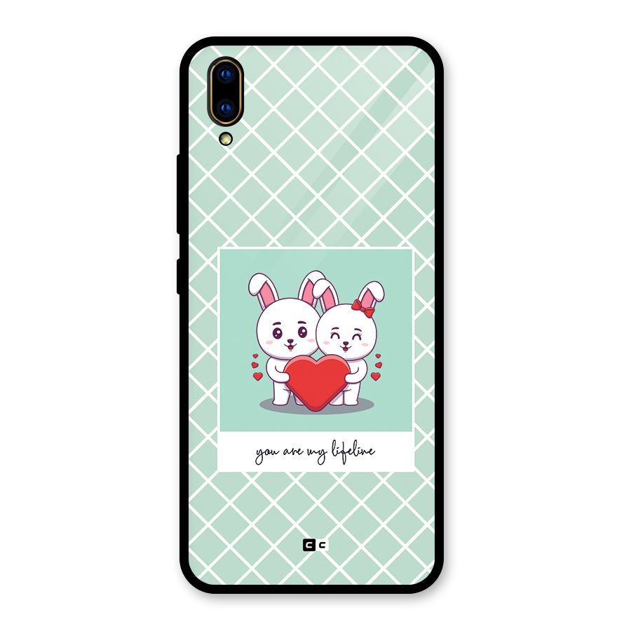Love Lifeline Glass Back Case for Vivo V11 Pro