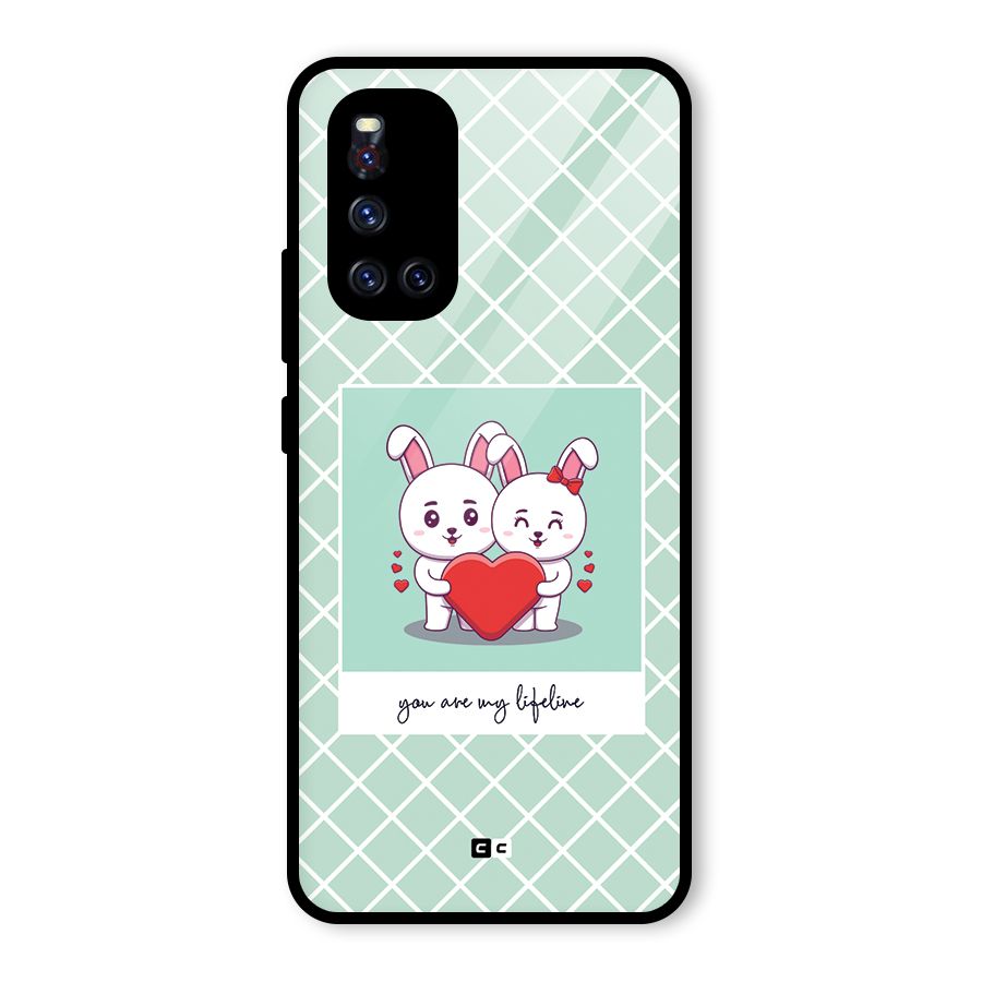 Love Lifeline Glass Back Case for Vivo V19