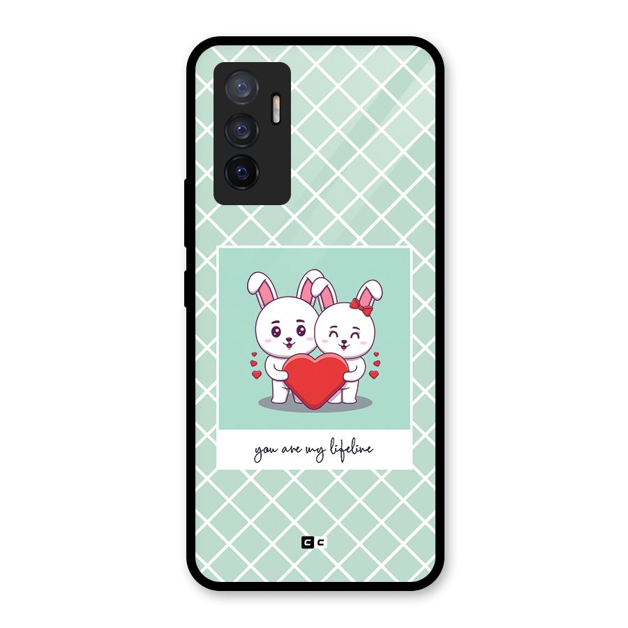 Love Lifeline Glass Back Case for Vivo V23e