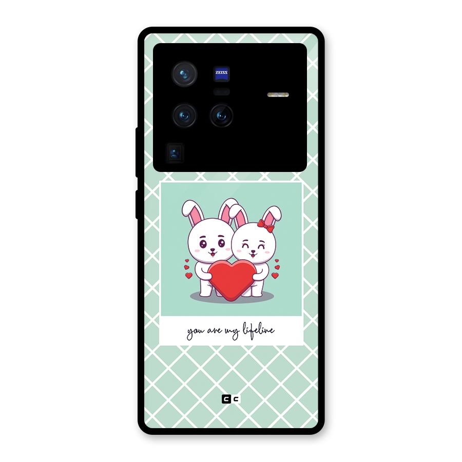 Love Lifeline Glass Back Case for Vivo X80 Pro