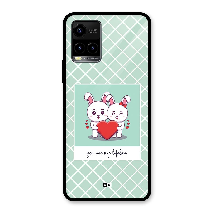 Love Lifeline Glass Back Case for Vivo Y21T