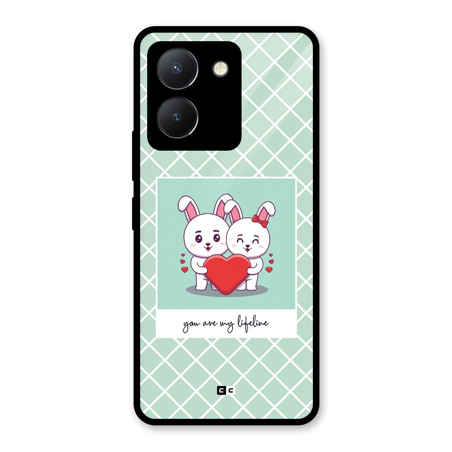 Love Lifeline Glass Back Case for Vivo Y36