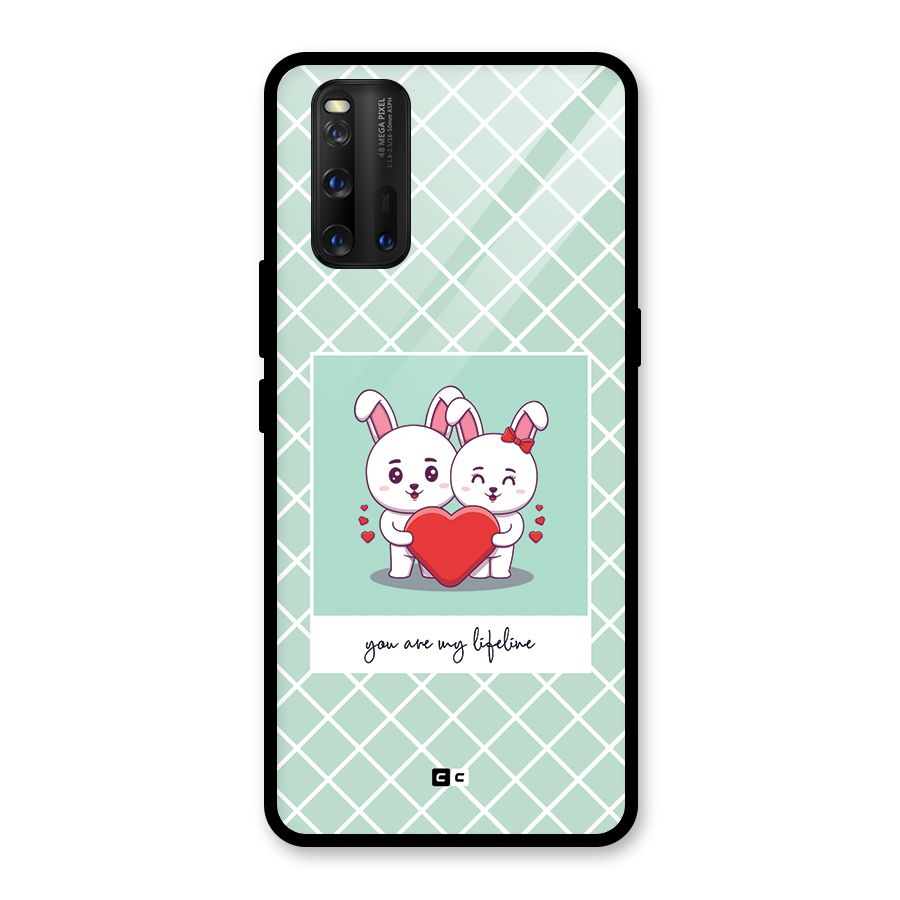 Love Lifeline Glass Back Case for Vivo iQOO 3