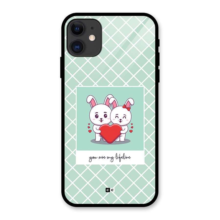 Love Lifeline Glass Back Case for iPhone 11