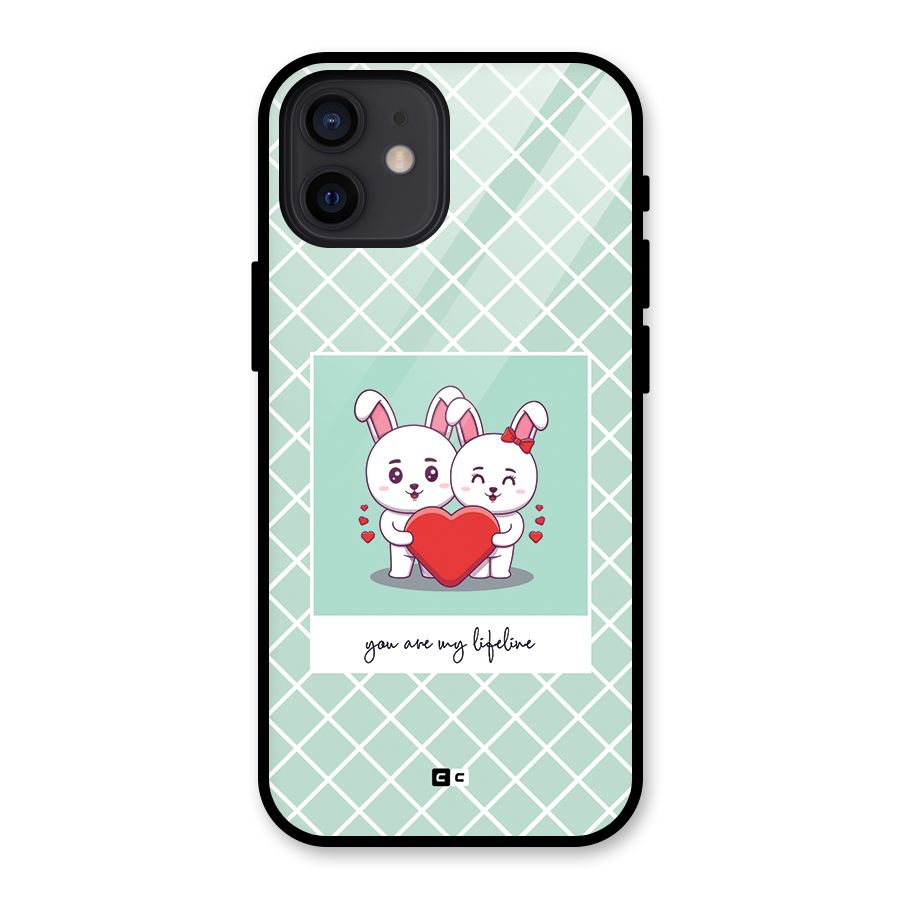 Love Lifeline Glass Back Case for iPhone 12