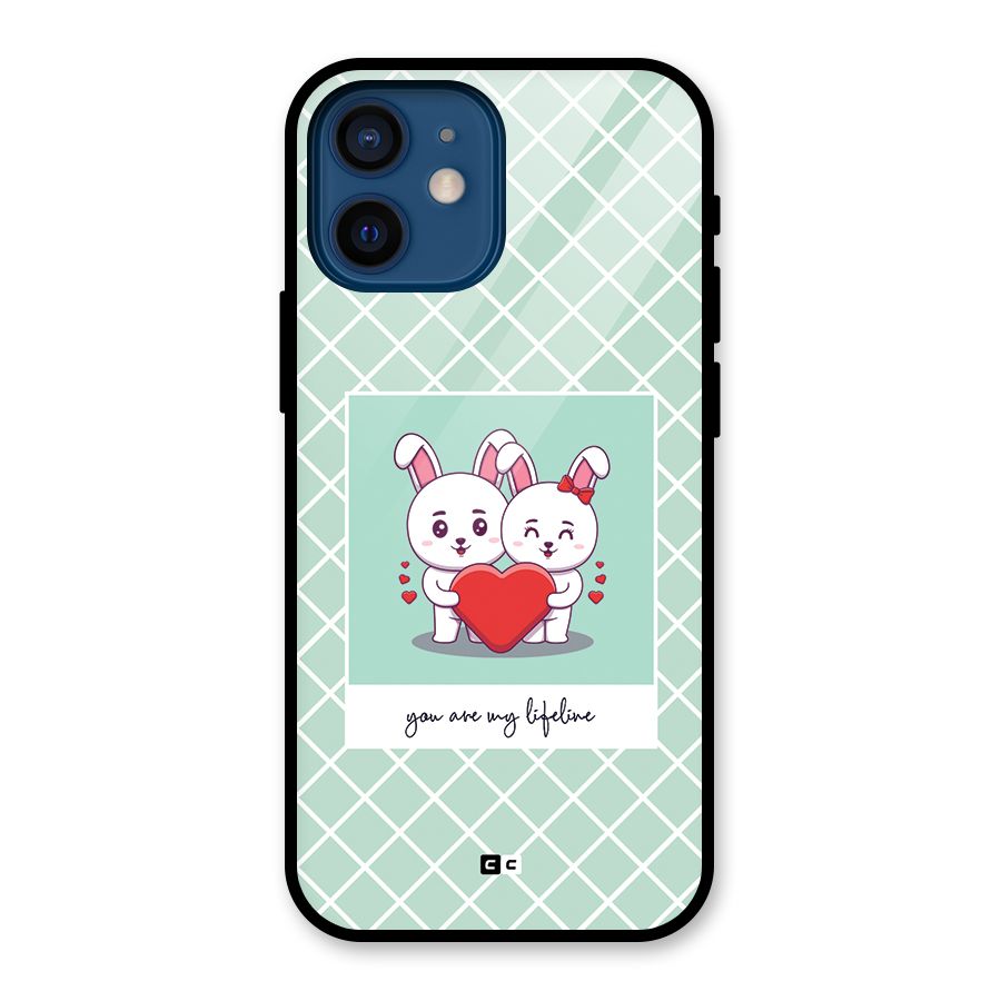 Love Lifeline Glass Back Case for iPhone 12 Mini