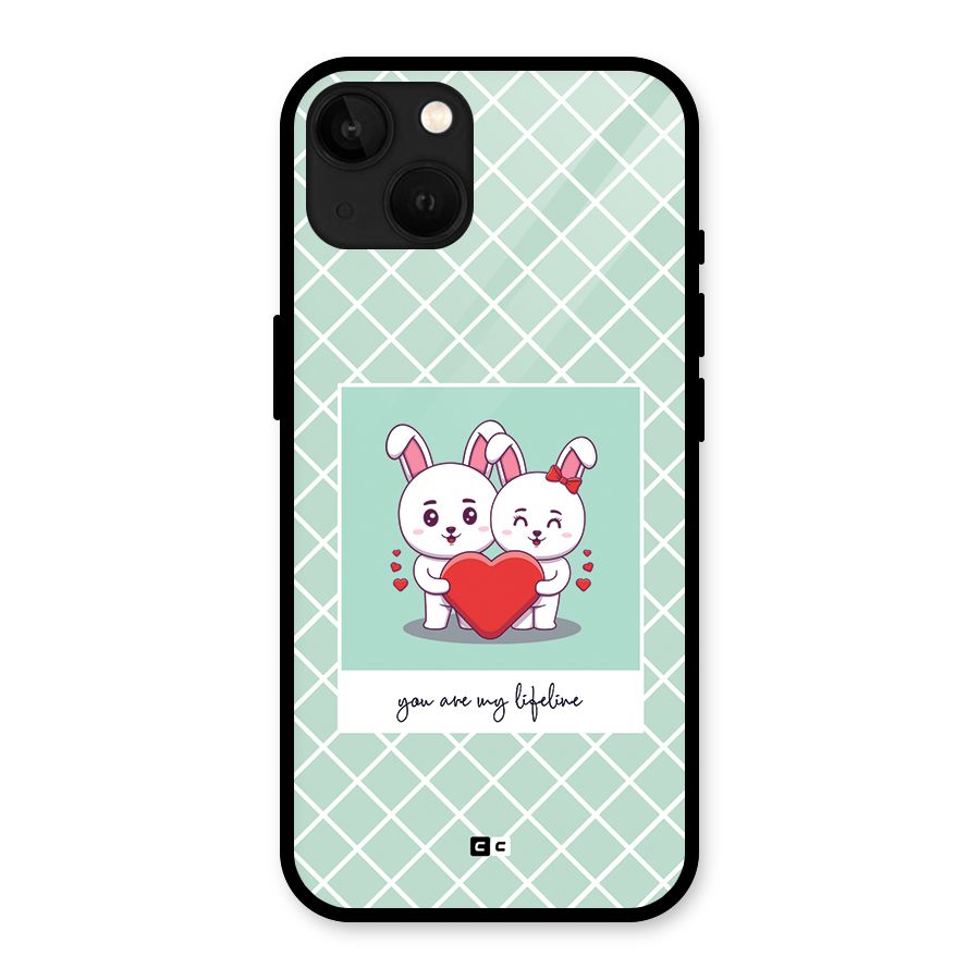 Love Lifeline Glass Back Case for iPhone 13