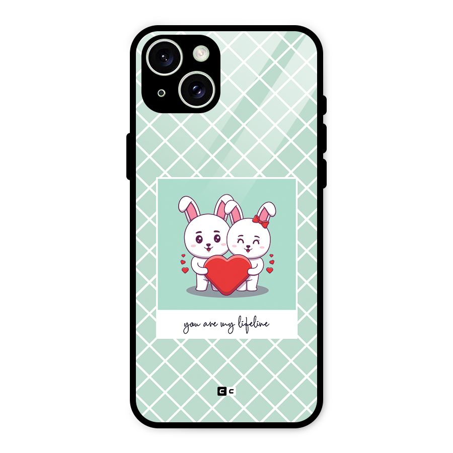 Love Lifeline Glass Back Case for iPhone 15 Plus