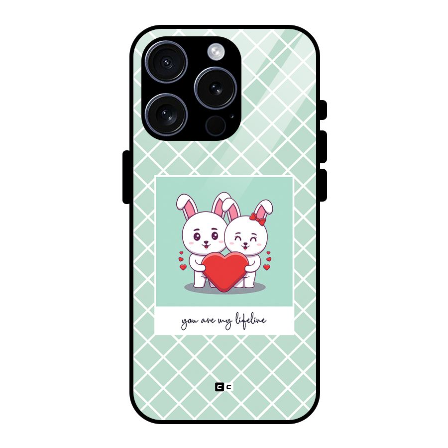 Love Lifeline Glass Back Case for iPhone 15 Pro