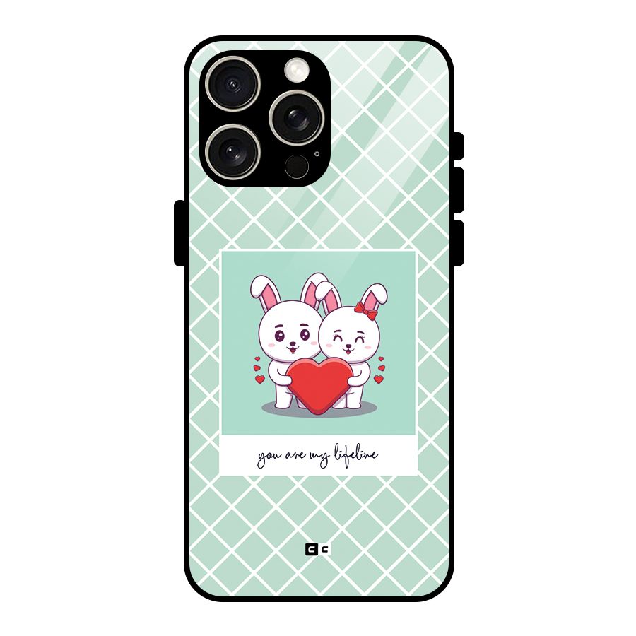 Love Lifeline Glass Back Case for iPhone 15 Pro Max