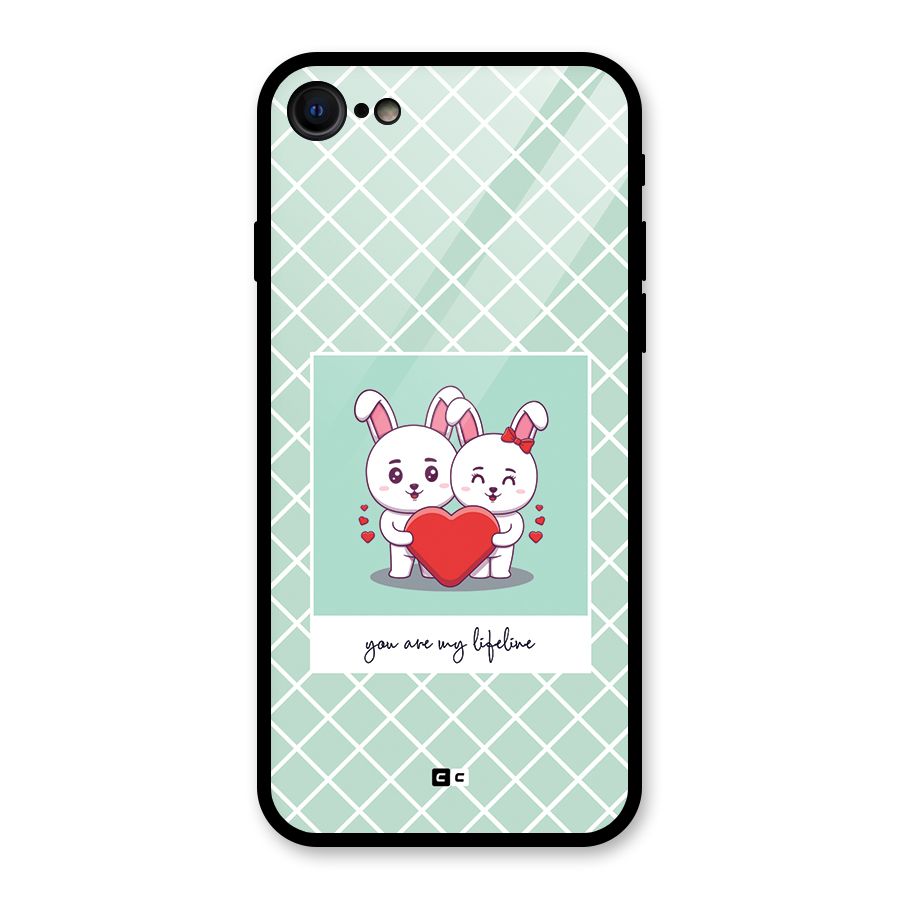 Love Lifeline Glass Back Case for iPhone 8