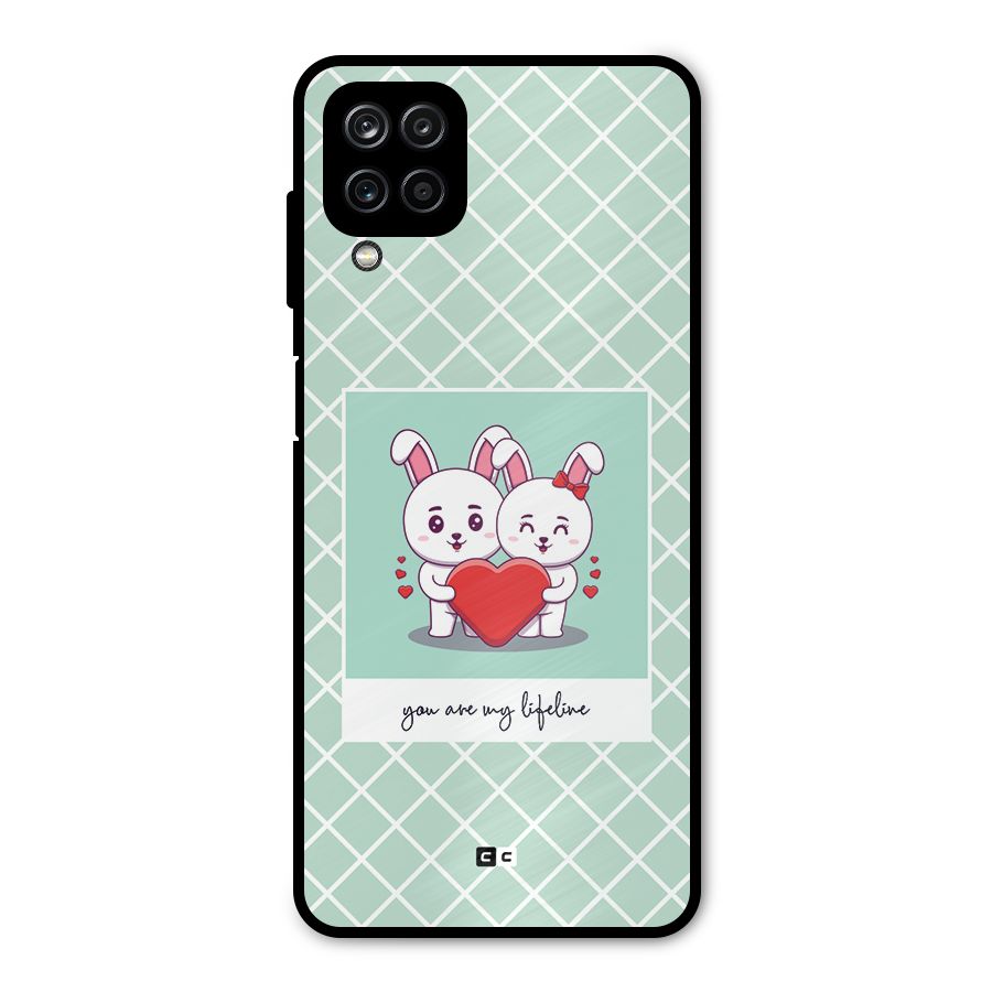 Love Lifeline Metal Back Case for Galaxy A12