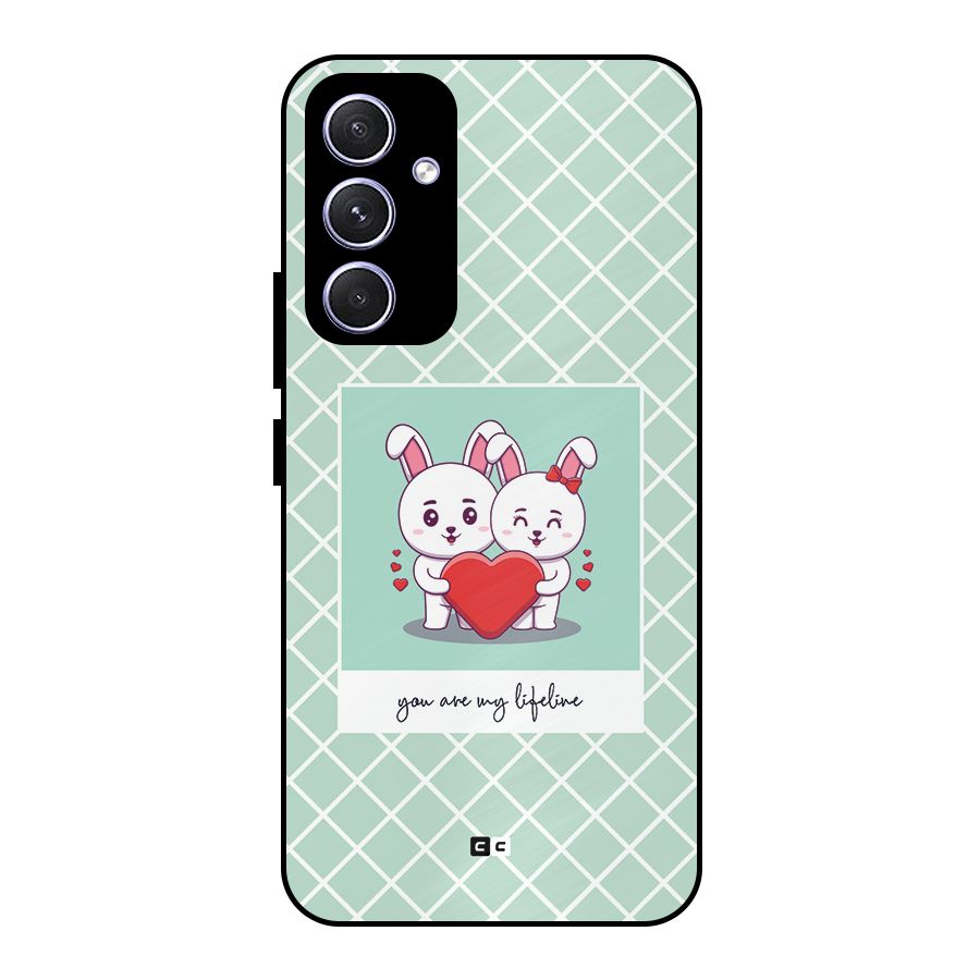 Love Lifeline Metal Back Case for Galaxy A54