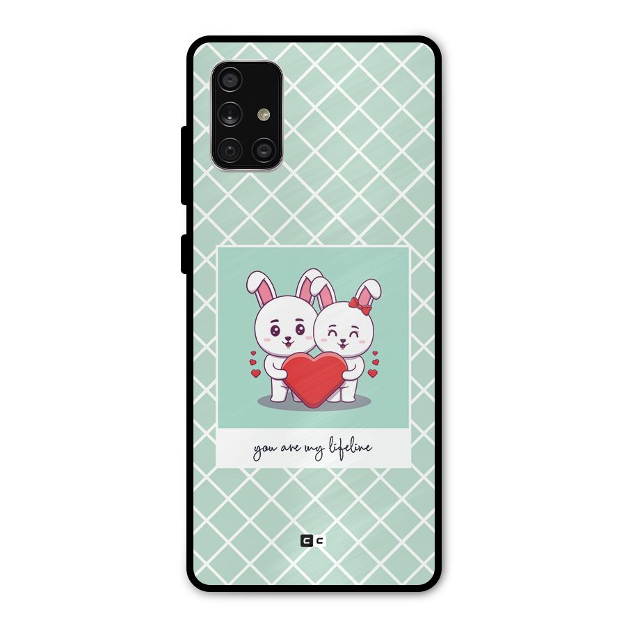 Love Lifeline Metal Back Case for Galaxy A71