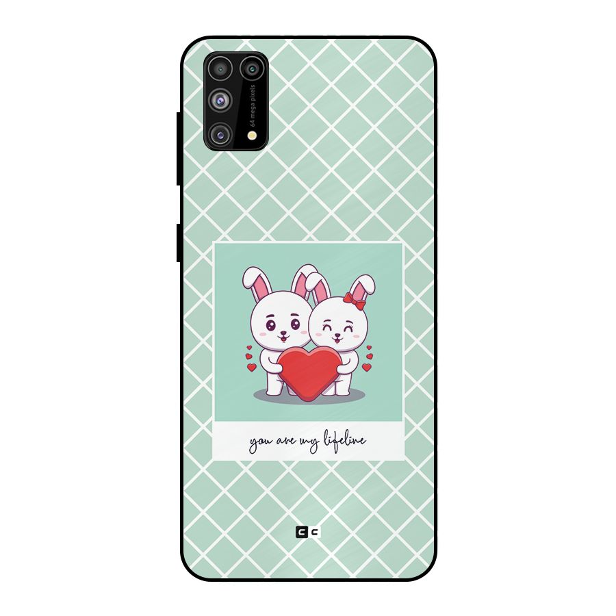 Love Lifeline Metal Back Case for Galaxy F41