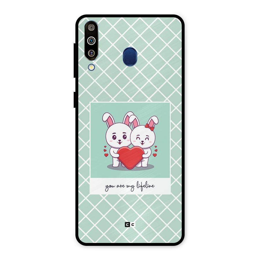 Love Lifeline Metal Back Case for Galaxy M30