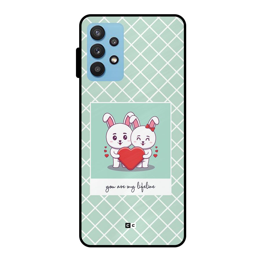 Love Lifeline Metal Back Case for Galaxy M32 5G