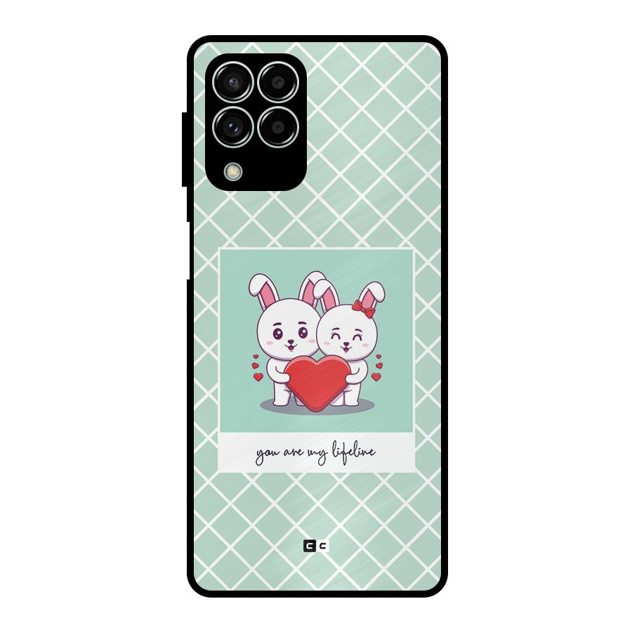 Love Lifeline Metal Back Case for Galaxy M33