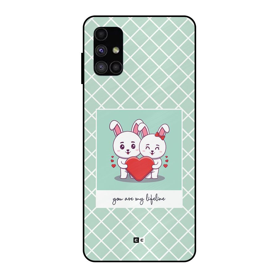 Love Lifeline Metal Back Case for Galaxy M51