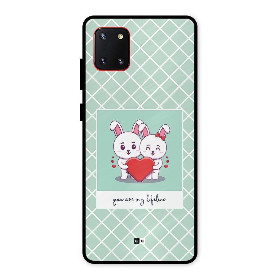 Love Lifeline Metal Back Case for Galaxy Note 10 Lite