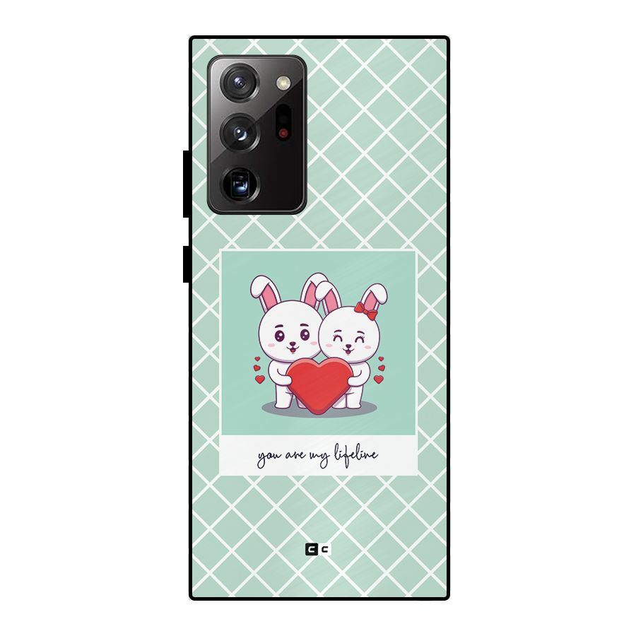 Love Lifeline Metal Back Case for Galaxy Note 20 Ultra 5G