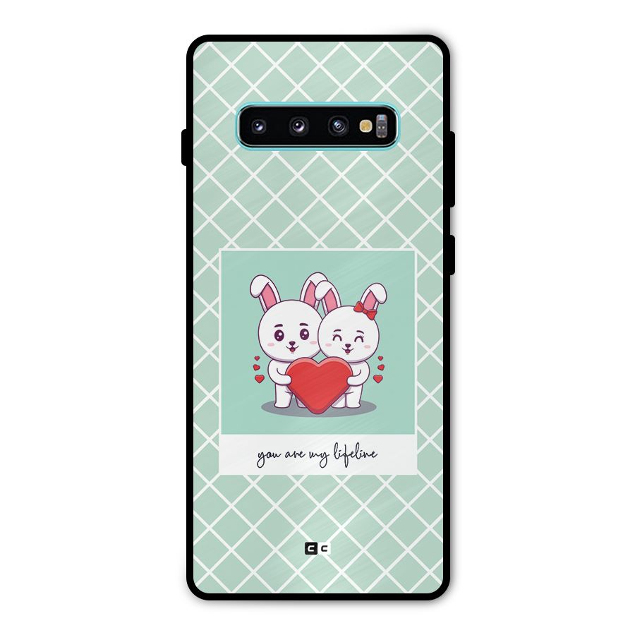 Love Lifeline Metal Back Case for Galaxy S10 Plus