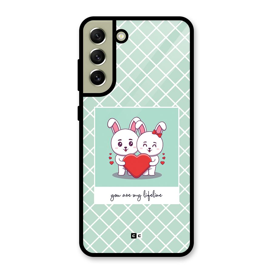 Love Lifeline Metal Back Case for Galaxy S21 FE 5G (2023)