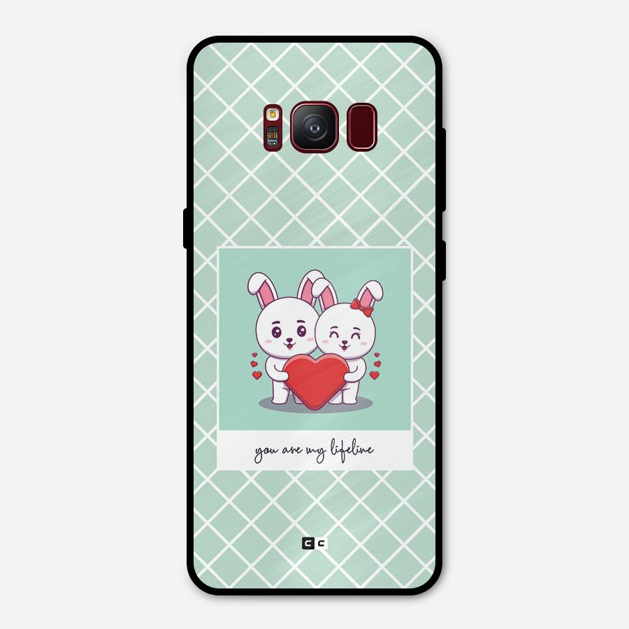Love Lifeline Metal Back Case for Galaxy S8