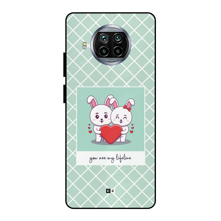 Love Lifeline Metal Back Case for Mi 10i