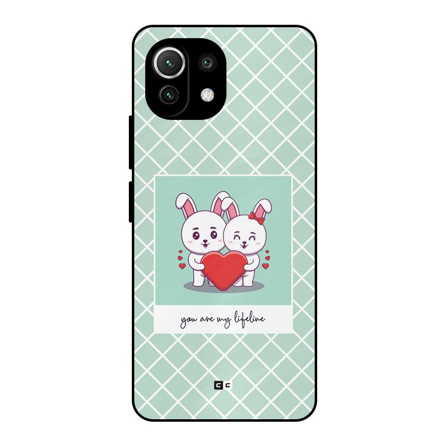 Love Lifeline Metal Back Case for Mi 11 Lite NE 5G