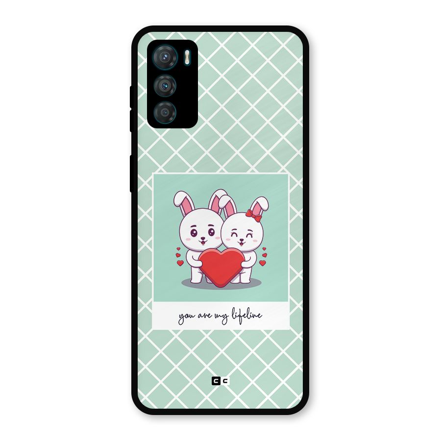 Love Lifeline Metal Back Case for Moto G42