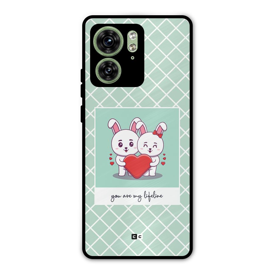 Love Lifeline Metal Back Case for Motorola Edge 40 5G