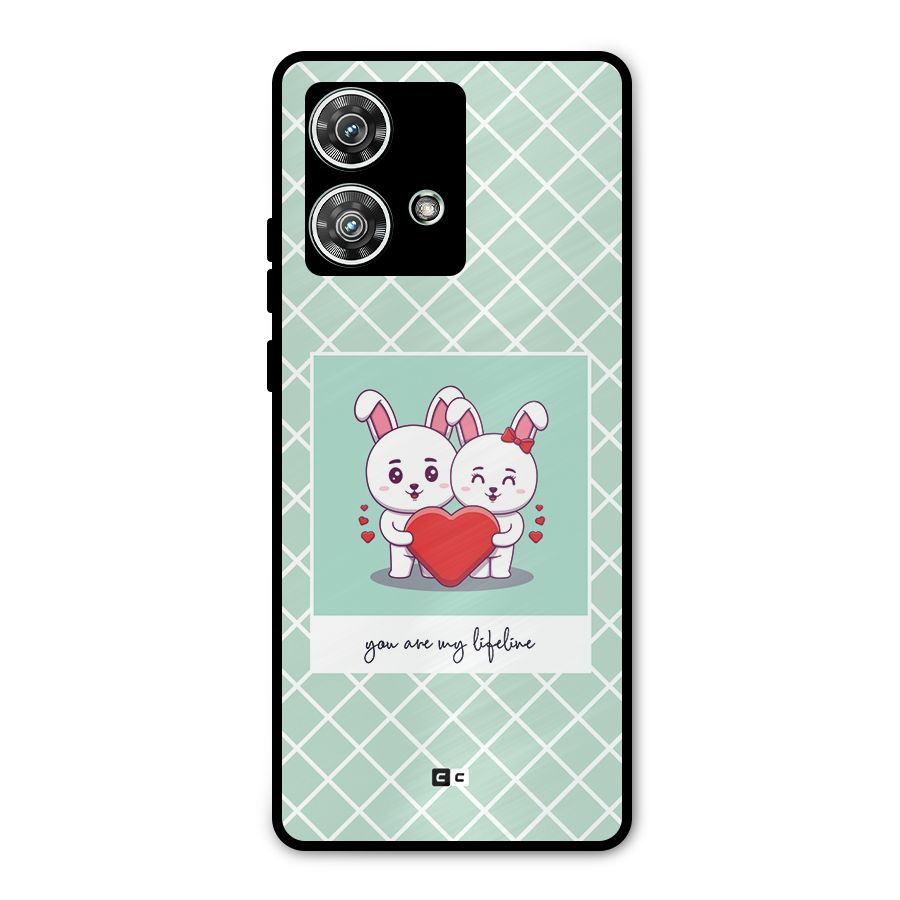 Love Lifeline Metal Back Case for Motorola Edge 40 Neo