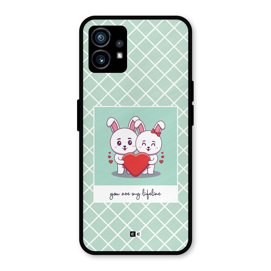 Love Lifeline Metal Back Case for Nothing Phone 1