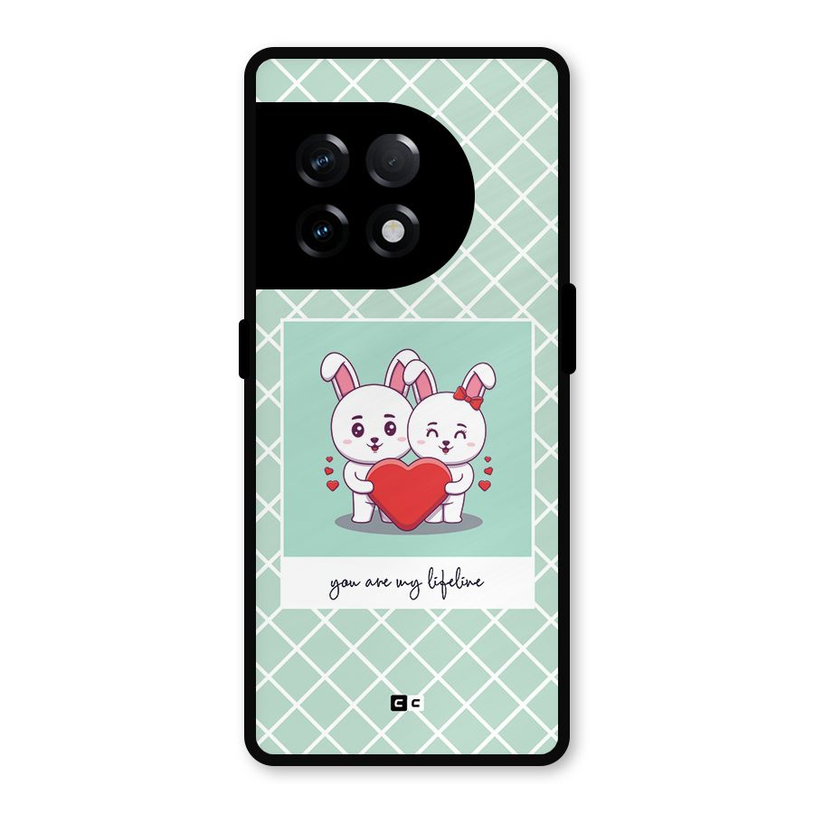 Love Lifeline Metal Back Case for OnePlus 11R