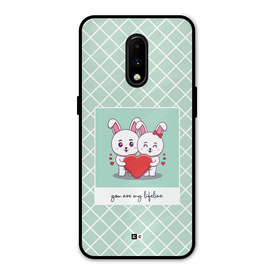 Love Lifeline Metal Back Case for OnePlus 7