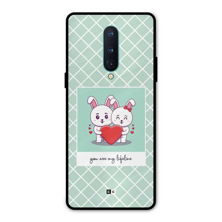 Love Lifeline Metal Back Case for OnePlus 8