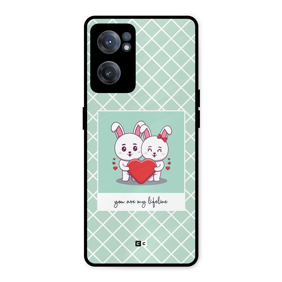 Love Lifeline Metal Back Case for OnePlus Nord CE 2 5G