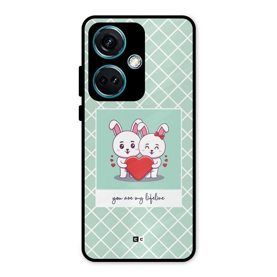 Love Lifeline Metal Back Case for OnePlus Nord CE 3 5G