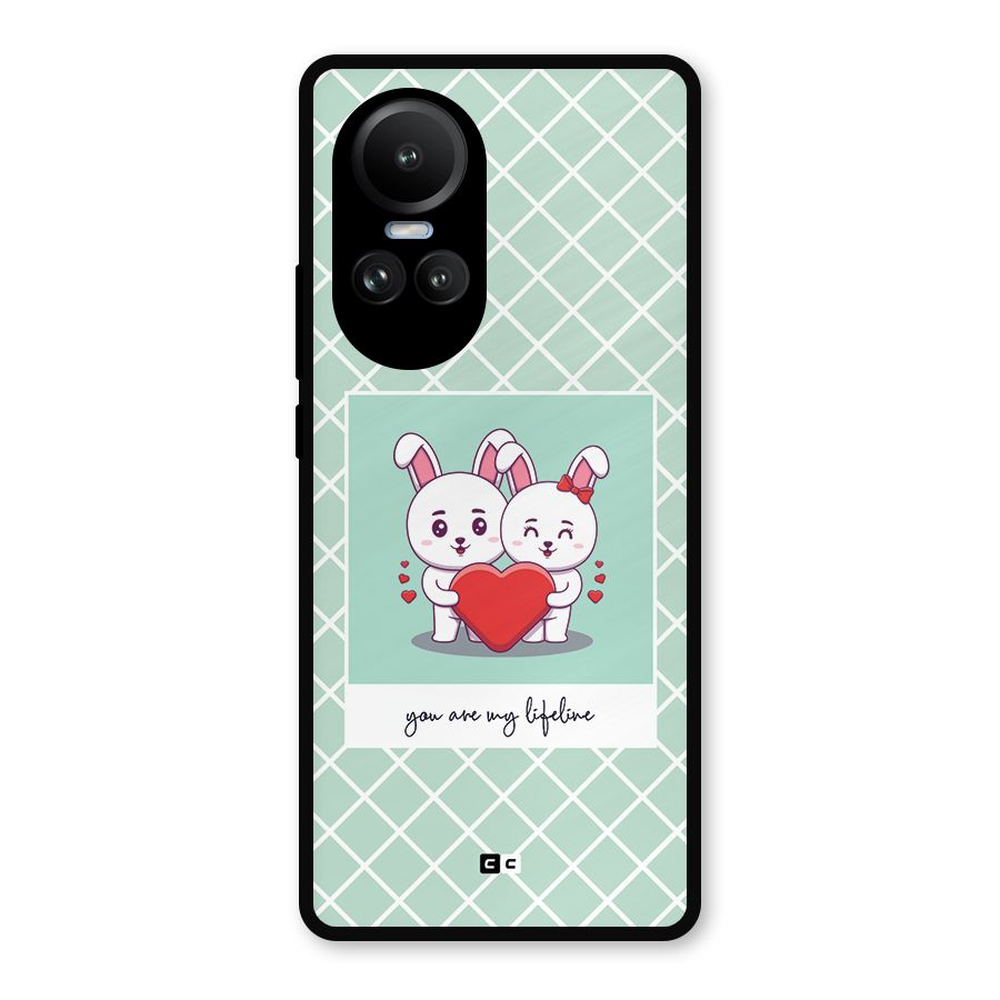 Love Lifeline Metal Back Case for Oppo Reno10