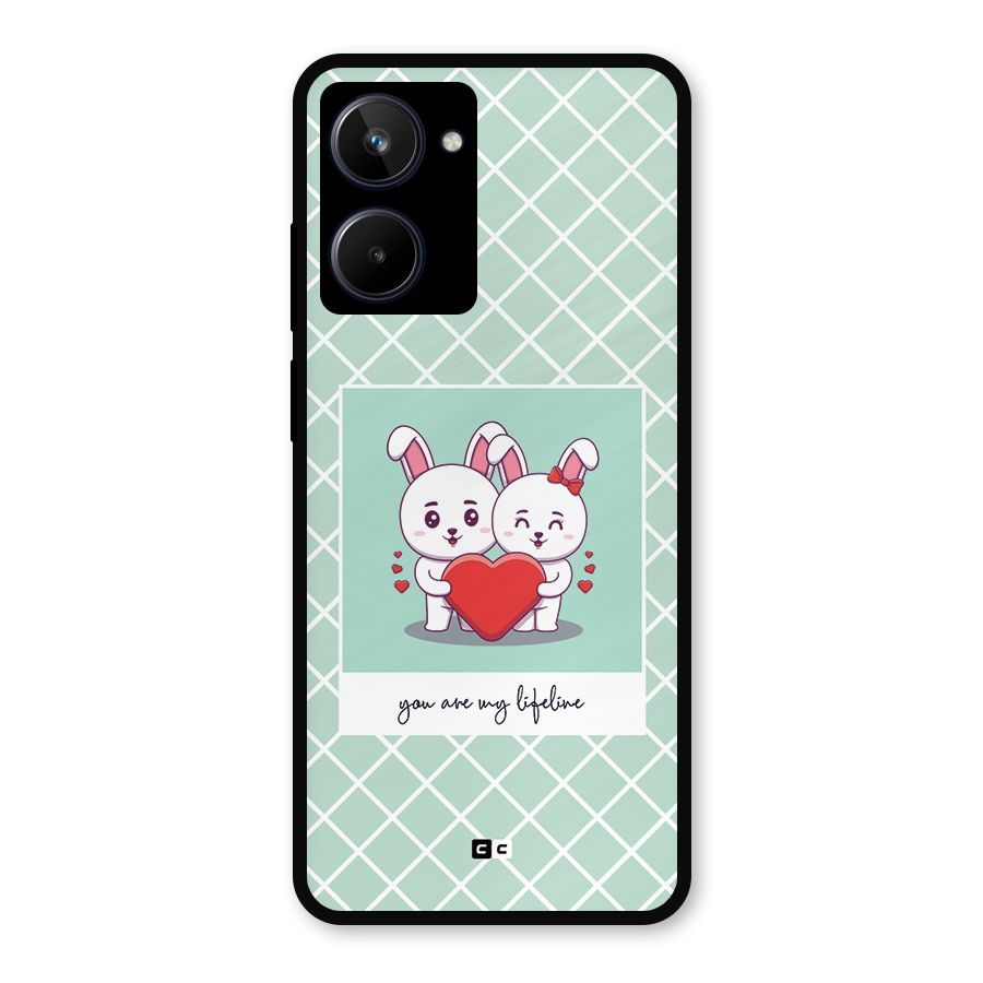 Love Lifeline Metal Back Case for Realme 10