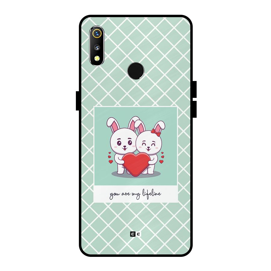 Love Lifeline Metal Back Case for Realme 3i