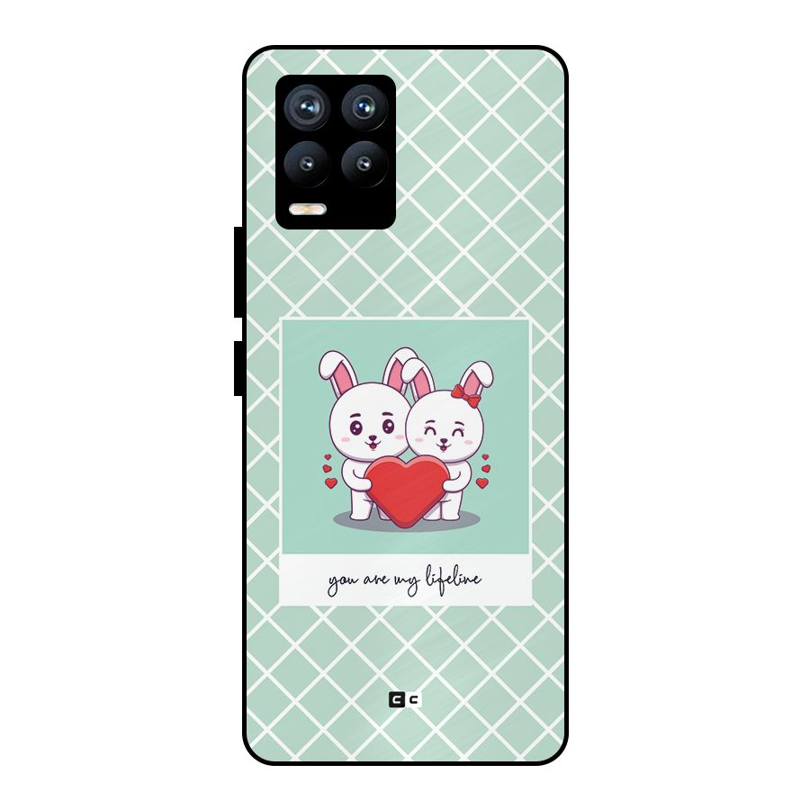 Love Lifeline Metal Back Case for Realme 8