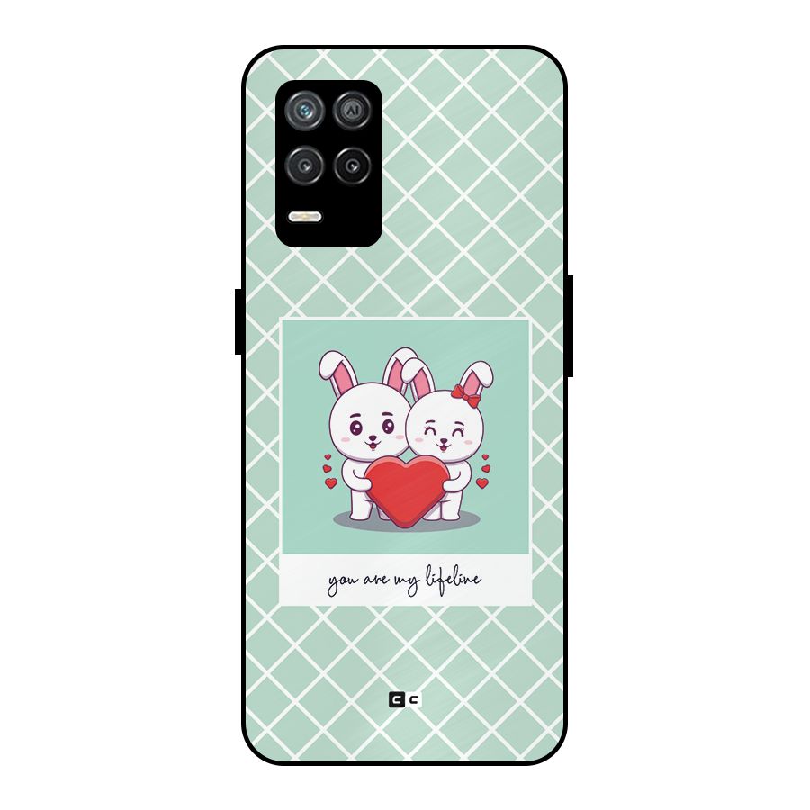 Love Lifeline Metal Back Case for Realme 8s 5G
