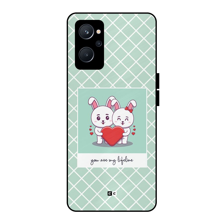 Love Lifeline Metal Back Case for Realme 9i 5G
