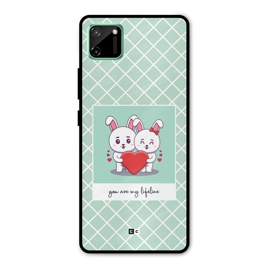 Love Lifeline Metal Back Case for Realme C11