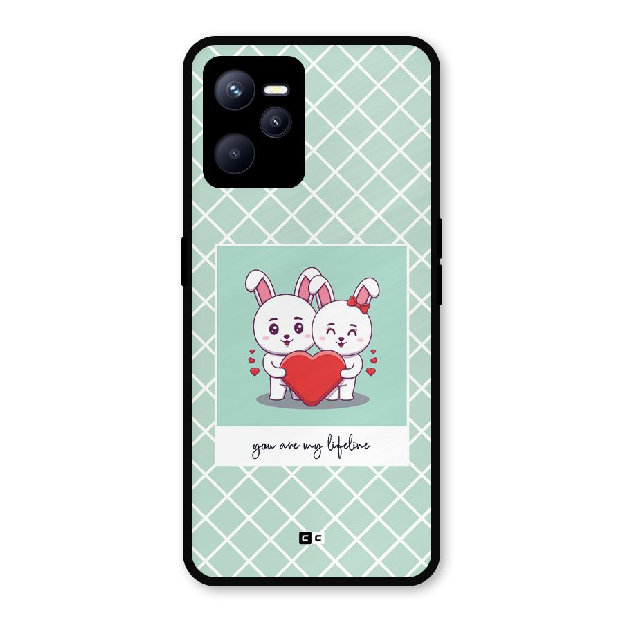 Love Lifeline Metal Back Case for Realme C35