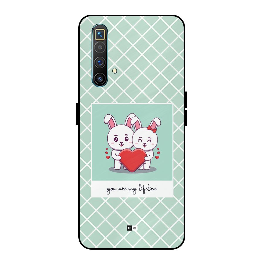Love Lifeline Metal Back Case for Realme X3
